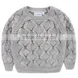 Baby Boy Rhombus Sweater Designs Pullover Thick Cardigan for 2 to 7 Years Old Boy thumbnail-2