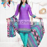 Designer Cool Cotton Printed Readymade Suits thumbnail-1