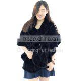 CX-B-M-58G Wholesale Fashionable Women Mink Fur Shawl And Stole thumbnail-1