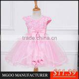 MGOO New Custom Wholesale Stock European Style Baby Kids Princess Wedding Dresses Children Christmas Party Dress