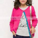 Crew Neck Long Sleeve Jersey Knit Children Wool Sweater thumbnail-2