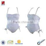 Dot Print Fabric Ladies One Piece Swimwear thumbnail-1