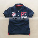 Fancy dri fit polo shirt embroidered logo for boy