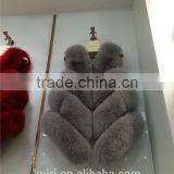 2016 Lady Fashion Natural Whole Fox Fur Vests Women's Real Fur Waistcoat Winter Overcoat Girl Fur Vest thumbnail-3