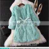 2016 Real Rabbit Fur Coat Women Winter Genuine Fur Coat Girls Slim Gilet Short Jacket Natural Rabbit Fur Coat thumbnail-4