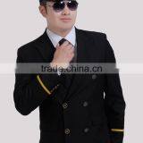 OEM Manufacture Black Pilot Suits Shirts Men Airline Coat Uniforms thumbnail-4