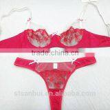 China Sexy Movies Factory Direct Selling Transparent Embroidered Babydoll Www Sex Xxx Com Bra and Thong Set Hot Sexi Women Photo thumbnail-1