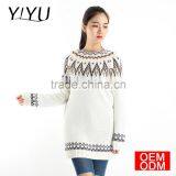 2017 Women Casual Bead Geometric Knit Christmas Sweater Dress thumbnail-3