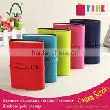 High Grade PU Cover Travel Notebook Custom Loose Leaf Planner Personal Diary Notebook thumbnail-1