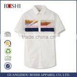 Latest Style Brand Dress White Men Slim Fit Printed Shirt thumbnail-1