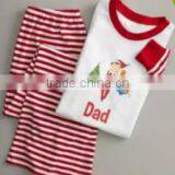 2017 Wholesale Matching Family Pajamas Spirit Embroidery Design Christmass Sleepwear Clothes thumbnail-2