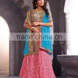 Semi Stitch Flourish Elegant Heavy Work Lehenga Sarees thumbnail-1