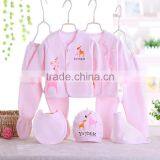 Good Quality Cotton Animal Printing Cheap Newborn Baby Clothing Set thumbnail-2