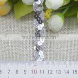 Sewing Crafts DIY Garment 1.5cm Width Gold Silver Sequin Banding Lace Ribbon thumbnail-2