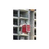 Electric Building / Construction Material Lifting Hoist Single Cage with Cable Trolly