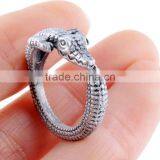 Crocodile Animal Wrap Rings Unique Rings Fine Jewelry Adjustable Rings thumbnail-3