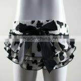 Wholesale Baby Boys Girls Satin Ruffle PP Shorts Pants Baby Kids Leopard Bowknot Bloomers Skirt Dress 26 Colors thumbnail-3