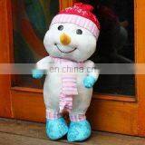 HI CE Wonderful Snowman Plush Toy for Kids,snowman With Cute Hat and Craft for Christmas Festival thumbnail-2