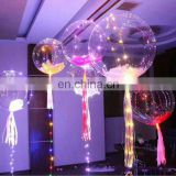 Christmas decoration 2018 led helium baloon light with battery sheet glow balloons
