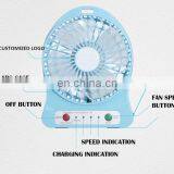 Custom Logo Winhoo Desk Usha Fans List Rechargeable Led Plastic Fan