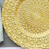 Factory Cheap Wholesale Gold Charger Plates High Quality Glass Dinner Plates thumbnail-3