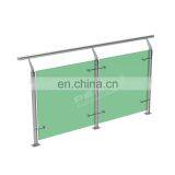 Top Grade Tempered Glass Balustrade Balcony Glass Railing thumbnail-6