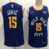 Denver Nuggets #15 Jokic Blue Jersey