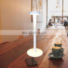 2020 Newest LED Hotel Decorative Book Reading Table Light Modern Design Cordless Restaurant Lamp With Rechargeable Battery