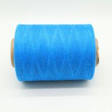 Supply Blue Color 50% Cotton 50% Polyester Ne24s/1 Colored Yarn Recycled Cotton Open-end Spinning Yarn for Denimrn thumbnail-4