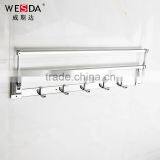 Wesda 90 Degree Rotation Hotel Bathroom Tmetal Towel Shelf Wall Hook 2028 thumbnail-4