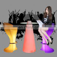 Bar Table and Stools Light Club Led Furniture Glowing Bar Chairs for Wedding Night Club LED Bar Tables for Party and Event