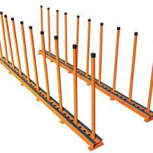 Hualong Machinery HSE-01 Pin-type Warehouse Granite Marlbe Stone Slab Display Metallic Storage Remnant Bundle Rack Displayrack thumbnail-4