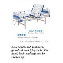 Manual Nursing Bed With 2 Rocking Rods thumbnail-1