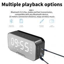 Latest Desktop Bluetooth Speaker Alarm Clock Speaker Phone Holder Portable Outdoor Wireless Speaker thumbnail-5