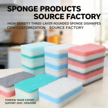 Best Sale Wash Sponge Customized Durable Cleaning Cellulose Nylon Pad Wash Scouring Pads Sponge thumbnail-4