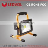 Portable rechargeable LED flood light 30W,solor panel and sensor options