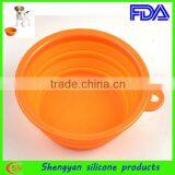 Collapsible Travel Portable Silicone Feeding Bowl For Pets thumbnail-4