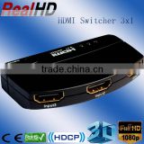 2016 Pefect Selling 3X1 HDMI Switcher Mini V1.4a HDMI Switcher With IR From China