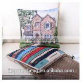 Factory Direct Sale Cotton Linen 2 in 1 Pillow Blanket for Car and Travel thumbnail-4