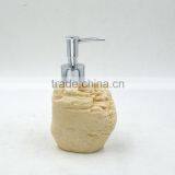 Beige Rock Polyresin Bathroom Accessories Set for Hotel and Home thumbnail-2