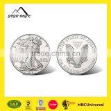 High Quality Custom Engraved Metal Silver Eagle Coin