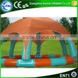 2016 New arrival custom inflatable pool dome