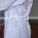 White Short Sleeve 100% Cotton Lab Coat thumbnail-3