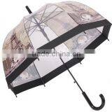 New Clear Custom Cartoon Animal Poe Umbrella Plastic Funny Bulk Umbrellas