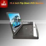 15.6 Inch Super Slim Hd Led Hdmi Car Flip Down/roof Mount/overhead Monitor With Remote Control