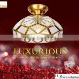 Chloe Tiffany Style Victorian Design 1-light Bronze Flush Mount