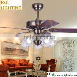 Red Blade Ceiling Fan With Light thumbnail-1