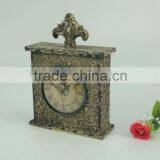 French White Vintage Table Clock for Home Decor