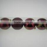 Wine-Red Plastic Christmas Decoration Ball thumbnail-1
