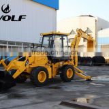 WOLF backhoe loader Top Quality Pilot Control Backhoe Loader WZ30-25 with Adjustable Operating Console and Seat Air Condition